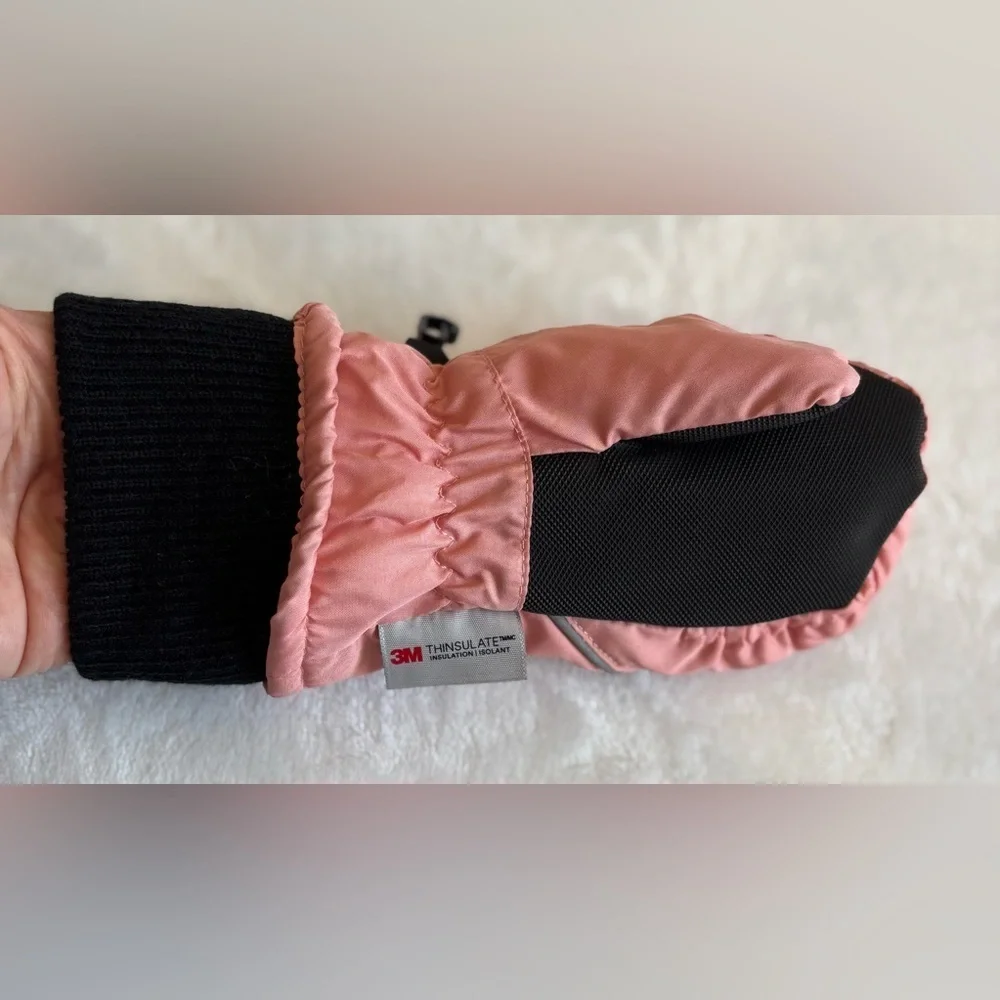 3M Thinsulate Kids Mittens Toddler Gloves Ski Fleece Pink OS
